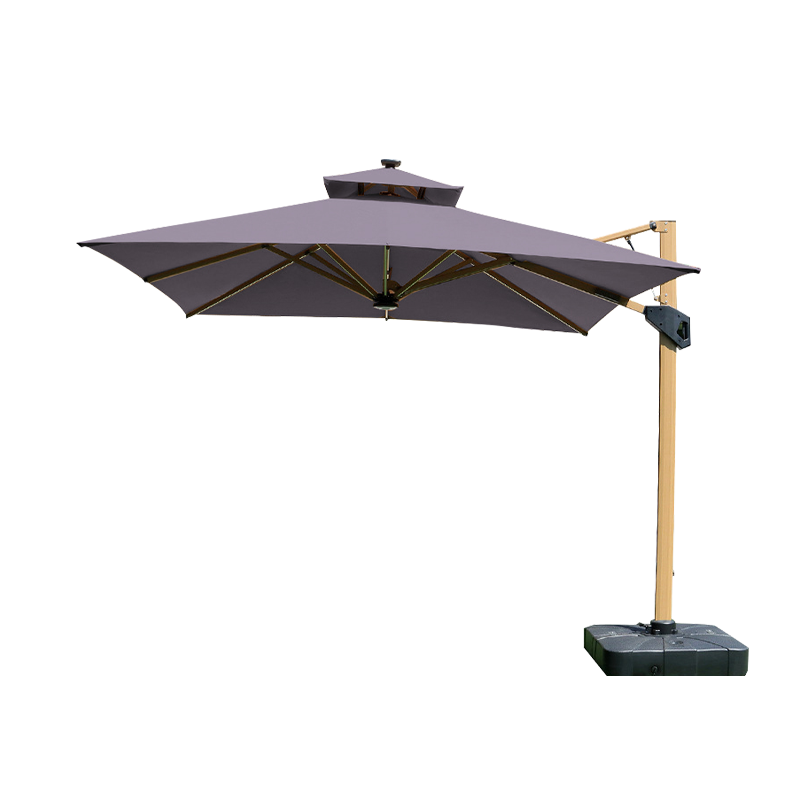 Hydraulic Roman Umbrella Square Double Top Patio Cantilever Hydraulic Roman Umbrella